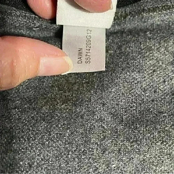 Diane Von Furstenberg Dawn Shorts 0 Grey Casual Luxury Wool Blend Leather Trim - Picture 9 of 9